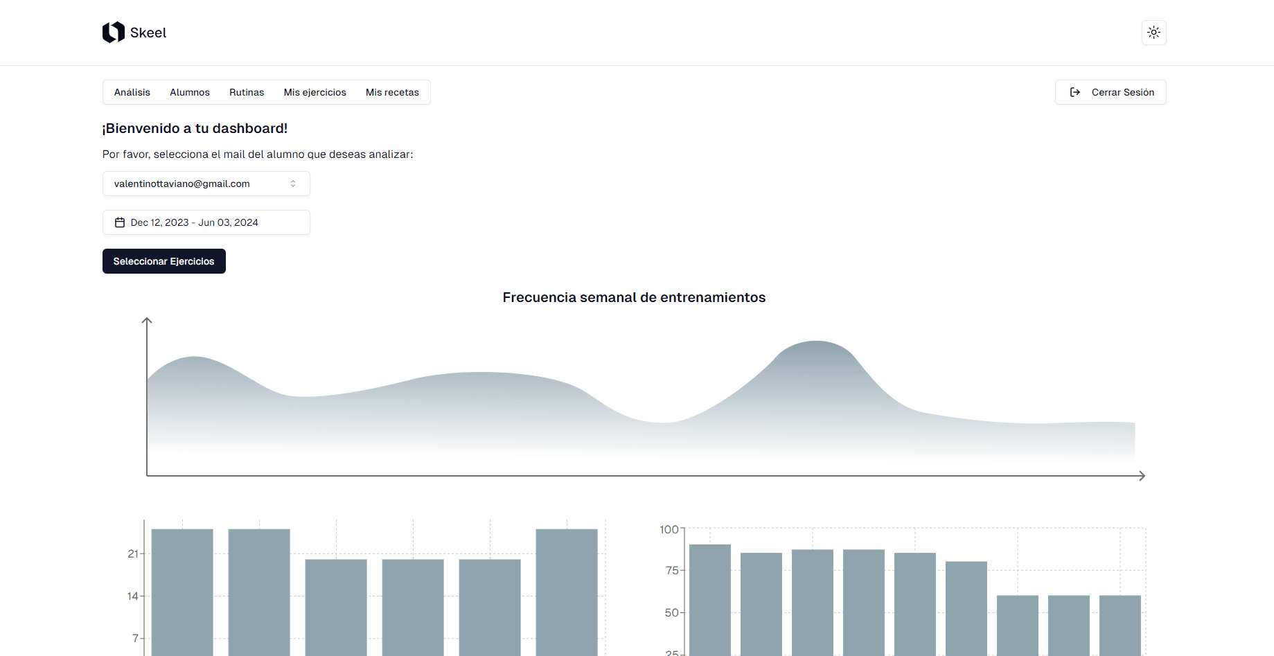 trainer dashboard